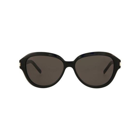 Saint Laurent Round-Frame Acetate Sunglasses Black Womens - Picture 1 of 5